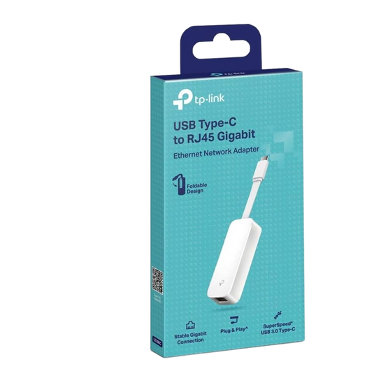 USB-C to Ethernet Adapter Gigabit Port 10/100/1000Mpbs Plug