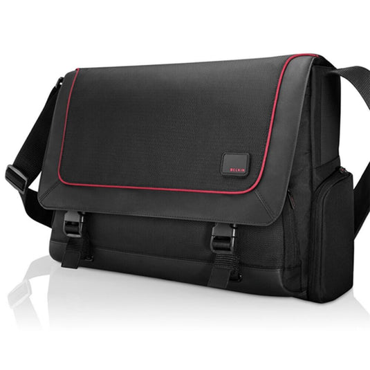 Laptop Messenger Bag with Shoulder Strap, Black, Fits up-to 15.6" Laptops - Belkin