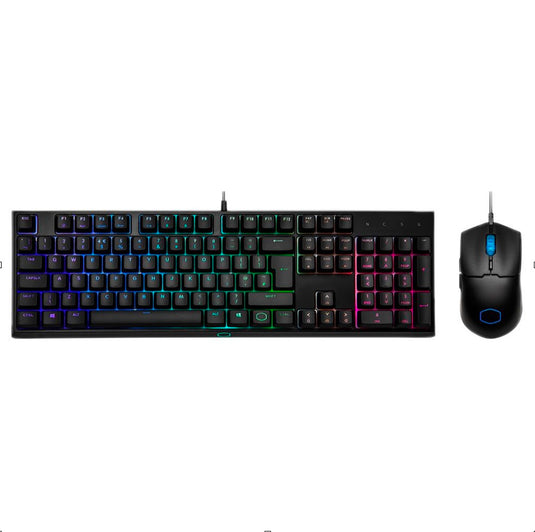 RGB Keyboard & Mouse Combo - Linear Mem-Chanical, Anti-Ghosting, On-Board Control, MS110 Gaming Mouse, 4 DPI Settings - Cooler Master