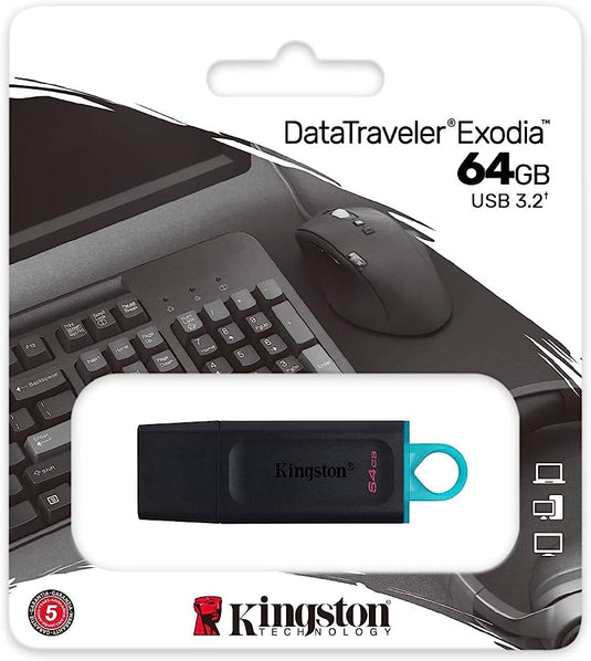 Kingston 64GB USB 3.2 DataTraveler Memory Stick