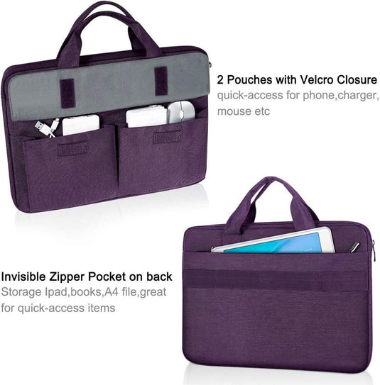 Laptop Carry Case with Shoulder Strap, Purple - For Laptops up to 15.6"