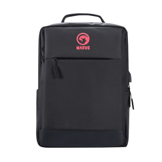 Black Waterproof Backpack with USB Port - For Laptops up to 15.6"