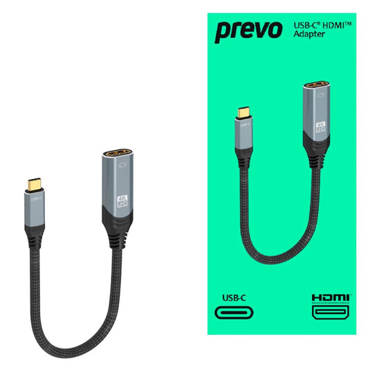 USBC to HDMI Female Converter Adapter, HDMI2.0 Supports up to 4K - Prevo